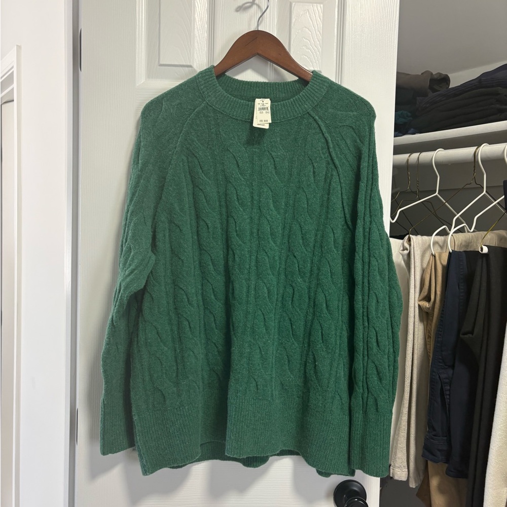 Aerie Cable Crewneck Sweater